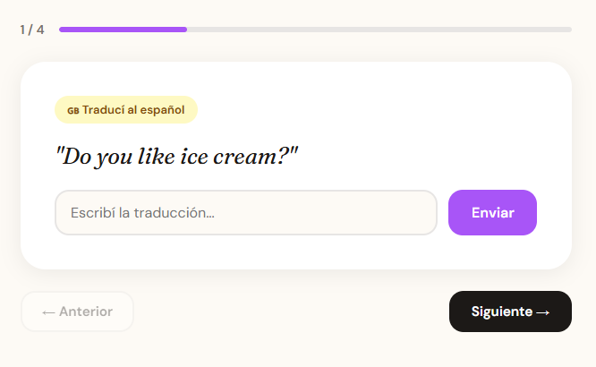 Vista previa GrammarCrush